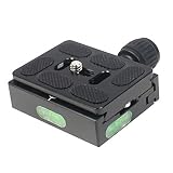 placas qr para perros Tamaño: 60 x 38 mm XT-XINTE Abrazadera QR de aleación de aluminio de 60 mm + trípode QR60 placa de cierre de liberación rápida para cámara réflex digital Arca-Swiss de 38 mm