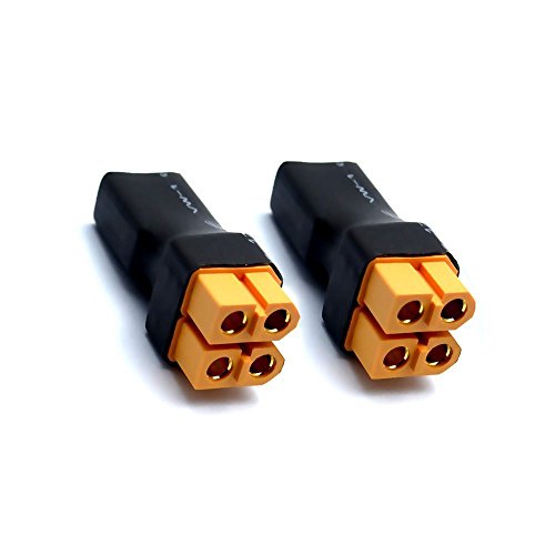 Conector paralelo XT60 1 macho a 2 hembras 2 piezas miniatura 1
