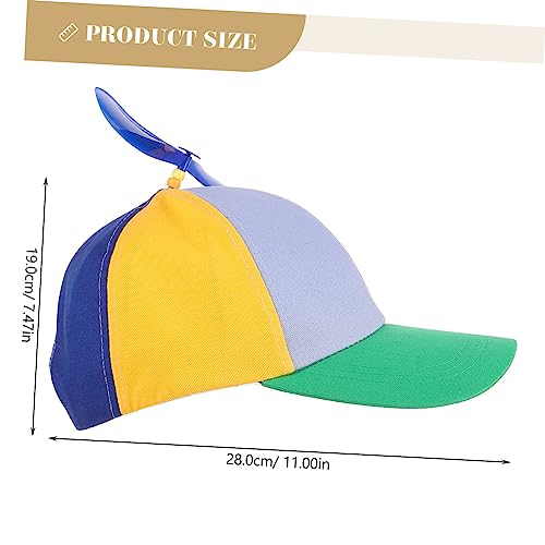 SAFIGLE Baseball Cap with Detachable Propeller Summer Sun Protection Hat for Outdoor Activities Design for Boys for Everyday Wear and Family Vacations Multi2
