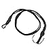 RC Car Traction Rope,1/10 1/8 RC Winch Rope Alloy Hooks Elastic RC Crawler Winch Strap for Roof Luggage 580mm (Black)