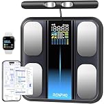 RENPHO Smart Scale Body Weight, 8 Electrodes Body Fat Scale for BMI, Body Fat, Muscle Mass, 50+ Body Metrics Full Body Composition Analyzer, Bluetooth High Precision, 400lbs