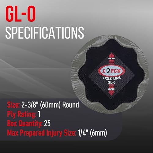 Image of Lotus Gold Line Bias Tire Repair Patches GL-0
