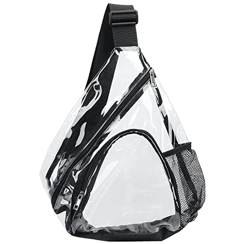 Hulisen Clear Pvc Sling Bag Stadium Approved, Backpack With Adjustable Strap #TOP1