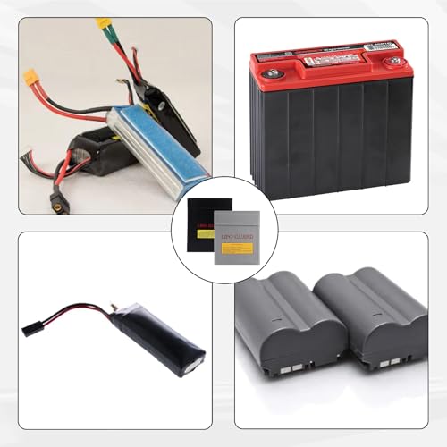 2 Pcs Lipo Bag,Storage Bag 18 * 23cm(7.09 * 9.06in) Storage Pouch Waterproof Portable Storage Bag Suitable For Documents,Jewelry and Valuables (Black,Silvery) - Image 7