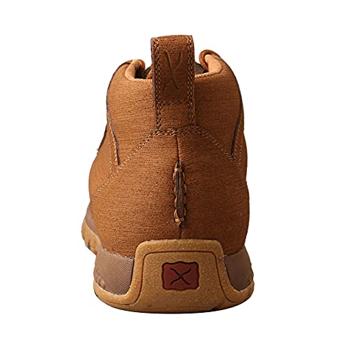Image of Twisted X Men's Chukka Driving Moc, Moc Toe with CellStretch, Clay & Cocoa, 13 M
