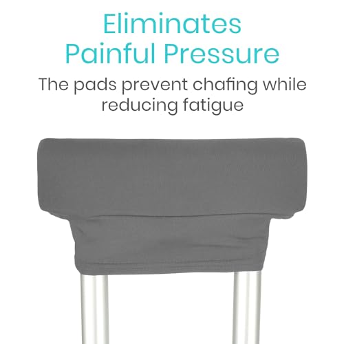 image for Vive Crutch Pads & Hand Grips - Padding for Walking Arm Crutches - Uni