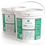Wipex 70% Isopropyl Alcohol Wipes, Bulk 1000 Count - Ideal for Electronics, Household, Work &amp; School Equipment Sanitization - Lint-Free SMS Cloth Safe for Tech Cleaning &amp; Screens, (Pack of 2)