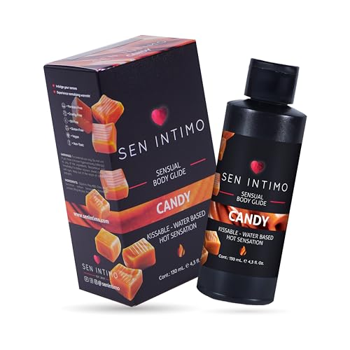 Sen Intimo Sexual Enhancer - Candy Flavor, Water-Based Massage Lotion,