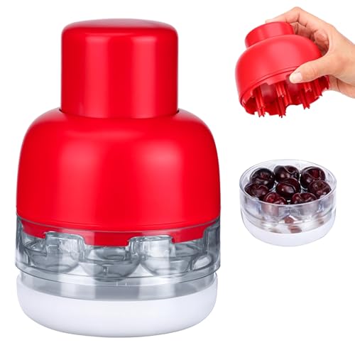 Belle Vous Kirschentkerner - 8-facher Kirschentkerner - Tragbarer Kirsch Entsteiner - einfaches Entfernen der Kerne durc...