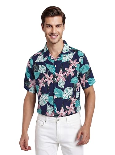 Image of GRECIILOOKS Shirts for Mens | Stylish Shirt for Summer and Vacation | Casual Printed Outfit Men | Trendy Button Down Reguler fit Men`s Shirt | Comfort Rich Formal Shirts