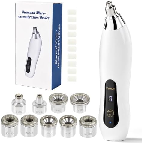 Upgraded Diamond Micro-dermabrasion Machine, Yofuly Cordless Dermabrasion Facial Machine for Home Use Skin Care with 7 Adjustable Suction Modes