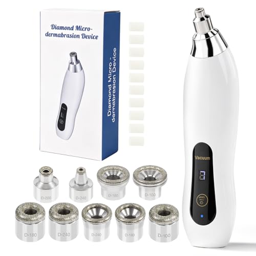 Upgraded Diamond Micro-dermabrasion Machine, Yofuly Cordless Dermabrasion Facial Machine for Home Use Skin Care with 7 Adjustable Suction Modes