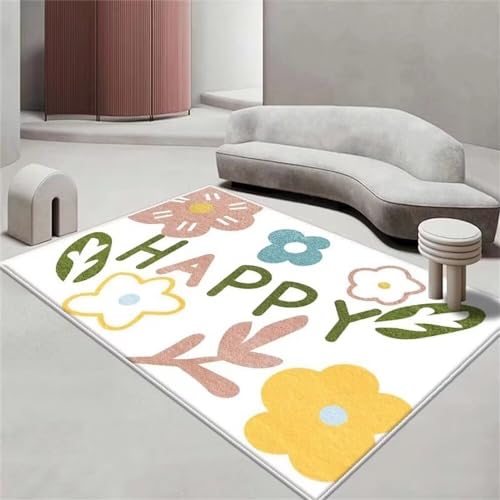 Kunsen Alfombras Pasillo Modernas Abstracta, simple, antideslizante, moda y decoración interior antiincrustante se puede lavar con agua. alfombra ciudad multicolor alfombra oficina Resistente140x200CM