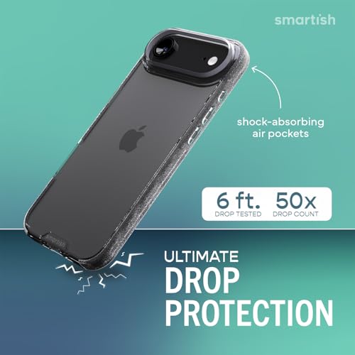 Image of Smartish iPhone Air Clear Case - Gripmunk [Lightweight + Protective] Anti-Yellowing Slim Case - Drop Tested Ultra Thin Grip Cover for Apple iPhone Air - Clearly Clear