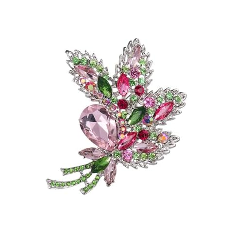 Wekuw Broche Bouquet, Broche Strass Cristal Broche et Pins Cover