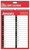 Tallon - Calendario 2018 A4, 2 Mese di colonna per visualizzare il calendario di pianificazione, a spirale, rosso/nero