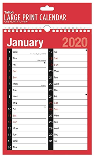 2018 A4 Extra Wide 2 Mes Columna Para Ver Espiral Bound Wall Planner Calendar