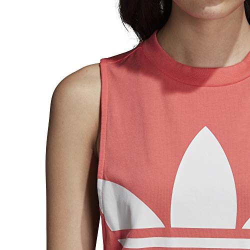 Adidas Trefoil, Canotta Donna, Semi Flash Red, 34