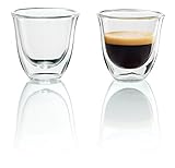 De'Longhi DLSC310 Doppelwandiges Thermoglas Espresso 2-er Set