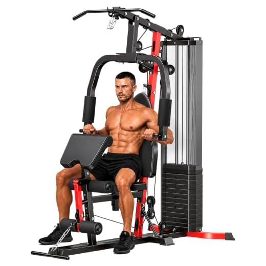 Home Gym System with 160LB Weight Stack, Multifunctional All-in-One Workout Station, Full Body Strength Training System
