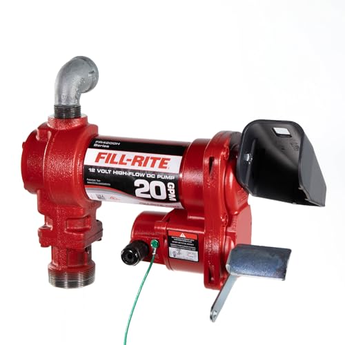 Fill-Rite FR4204H 12V 20 GPM Fuel Transfer Pump (Pump Only) | Gasoline, Diesel, Kerosene, Ethanol Blends, Methanol Blends, & Biodiesel