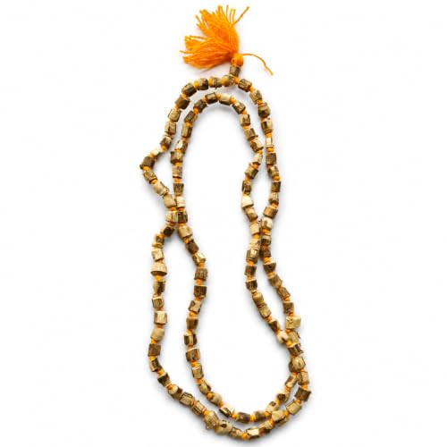 Image of Tulsi Mala Original 108 Beads | Tulsi Mala for Neck Women | Pure and Matural Tulasi Necklace with certificate of authenticity | Japa mala for Chanting and wearing