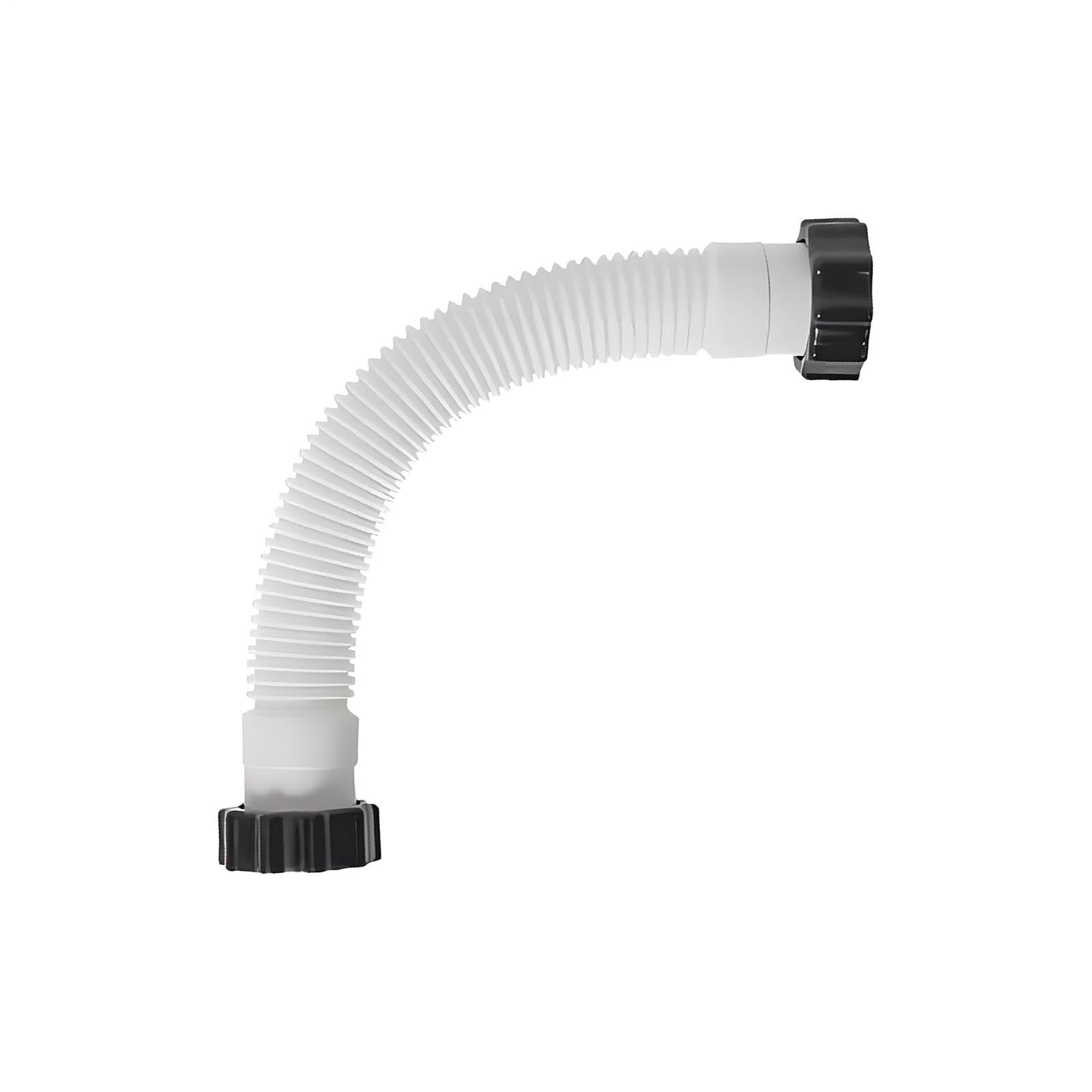 Pool Pump Hose, 150cm Replacement for 11535 Spa Sand Filter, 1.5” Diameter, Dura-ble PE Material – Heavy Duty Pool Hose with Quick Connect for Aboves Ground Pools, Hot Tubs, Backwashing, Vacuuming