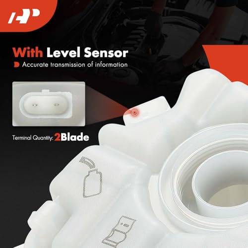 A-Premium Engine Coolant Overflow Recovery Reservoir Tank [with Sensor] Compatible with Audi A8 Quattro 2011-2018, S8 2013-2014 by A-Premium - Image 2