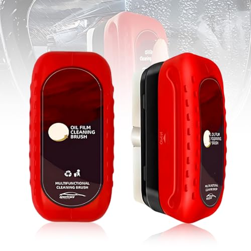 DWFEYOI 2 Pièces Film Oléophobe Pour Vitres D'automobiles Brosse De Nettoyage De Film Automobile Film Oléophobe pour Vitres D'automobiles Nettoyeur Vitres Voiture Décolleur Brosse De Film D Huile