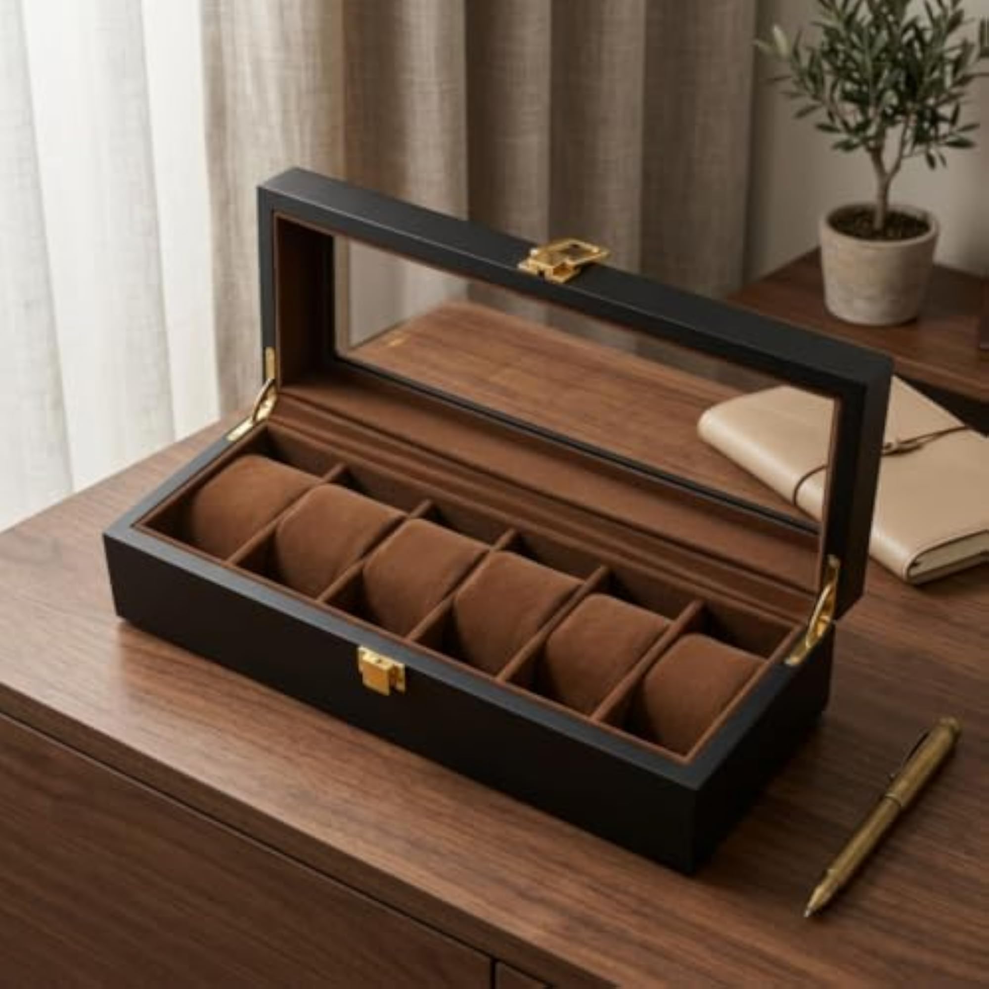 Clear Watch Display Box with Matte Finish for Collectors
