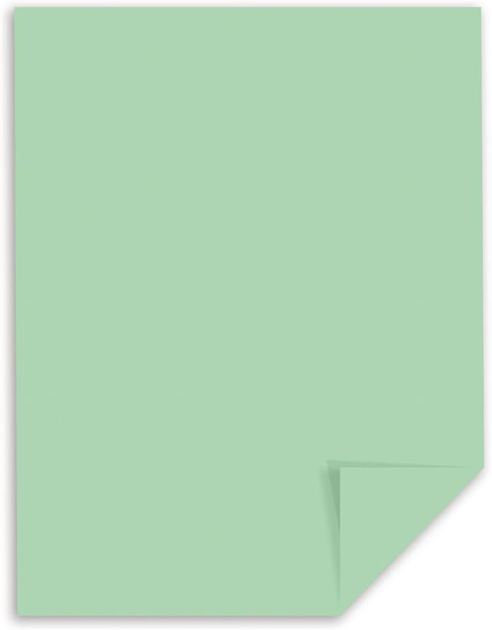 Wausau Paper 82351 Neenah Exact Vellum Bristol, 67 lb, 8.5 x 11 Inches, 250 Sheets, Green