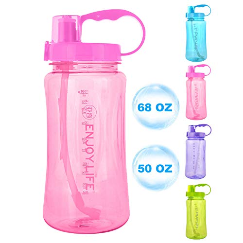 GTI 1.5L Large Capacity Sports Water Bottle, 1.5 Liter 50 oz Wide Mouth
