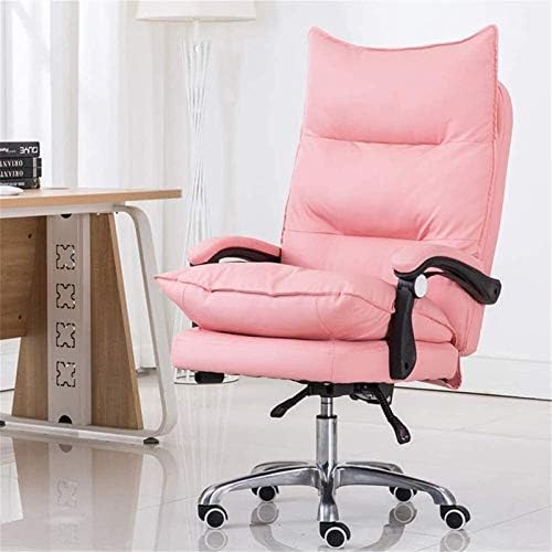 Lightweight Ergonomic Chair Office Chair Ergonomic High Back Massage Gaming Chair Home for Home Computer Desk Reclining Chair (Color : Pink, Size : 58x50x113cm) ( Color : Pink , Size : 58x50x113cm )