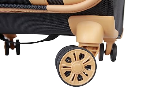 Image of Dockers Seahorse Softside Expandable 8-Wheel Spinner Travel Carry On Luggage, 20-Inch, Black