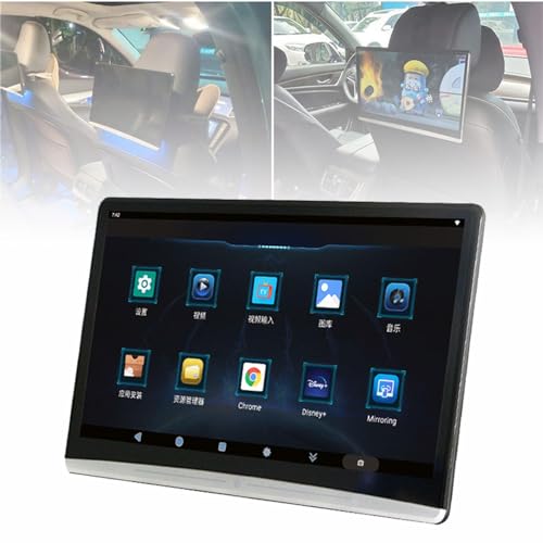 LTdlhFk Tableta con Monitor para Reposacabezas TV para AutomóVil, 3+32G - Android 10.0 - Reproductor Video con Pantalla TáCtil, DuplicacióN InaláMbrica TeléFono Compatible, Video, WiFi, Hdmi,11.6in