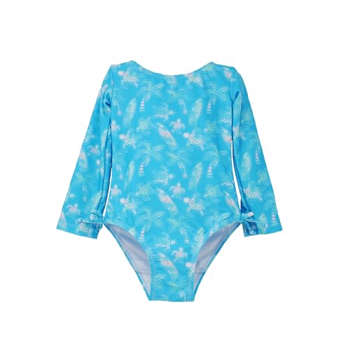 Image of Flap Happy Baby Girls' UPF 50+ Charlie L /S Rash Guard Swimsuit