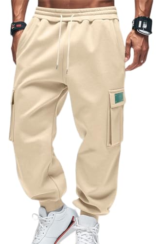 OLIPHEE Pantalones Cargo Hombre Pantalón Polar Hombre Pantalones