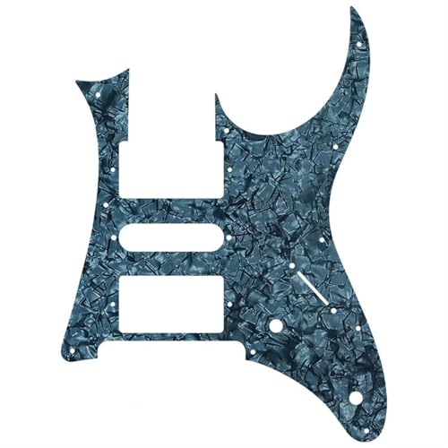 5 個のカスタムエレキギターパーツ - ギターピックガード HSH ハムバッカーピックアップスクラッチプレートフレームパターン用(4Ply2)