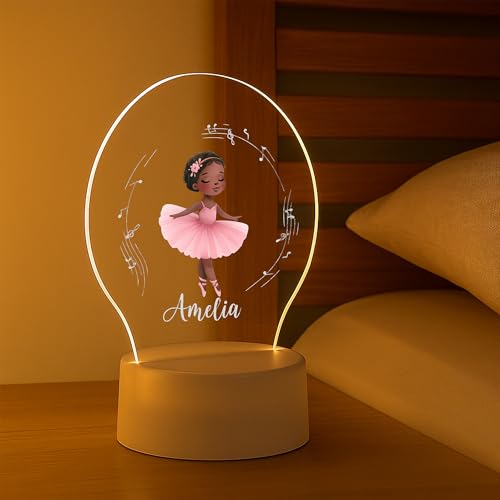 Image of PRINT BHARAT Acrylic Customized Name LED Lamp Personalized Night Light with Name Custom Gift for Birthday Anniversary Home Decor for Men Birthday Gift Kids Friend Return Gift Kids Birthday (Design 4)