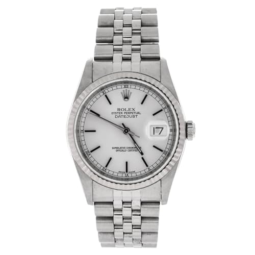 Pre-Loved Oyster Perpetual Datejust Automatic Watch Stainless Steel and White Gold 36