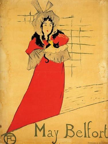 Tableaux Henri de Toulouse-Lautrec Mai Belfort decoration salon poster art mural 60x90