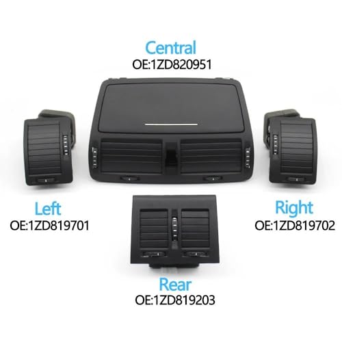 Grille d'aération centrale Skoda Octavia 2 A5 MK2 bloc de ventilation de climatisation 2004-2014