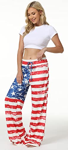 X-Image Women's Stretch Cotton Pajama Lounge Pants Polka Dot Striped Sleepwear Multicoloured,X-Large #TOP3