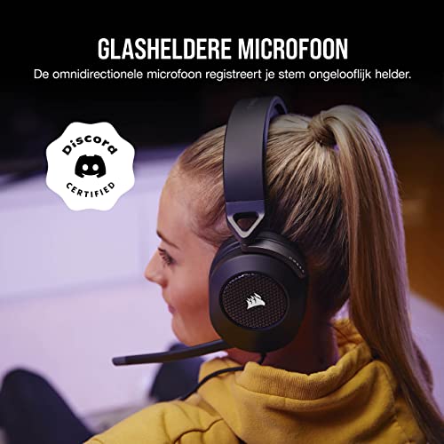 Corsair HS65 SURROUND Gamingheadset (Kunstlederen Oorschelpen van Traagschuim, Dolby Audio 7.1 Surround Sound op PC en Mac, SonarWorks SoundID, Compatibiliteit met Meerdere Platforms) Zwart - Afbeelding 5