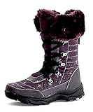 Indigo Kinder Lila Warm Matsch Stiefel Winter Slam-Tex