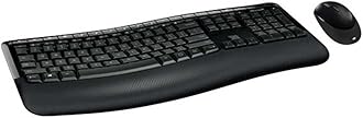 Microsoft Wireless Comfort Desktop 5050 UK QWERTY Keyboard, Black