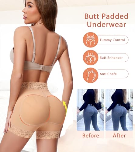 Butt Lifting Panties Padded Underwear for Women Booty Lifting Shapewear Butt Lifter Hip Pads Enhancer3