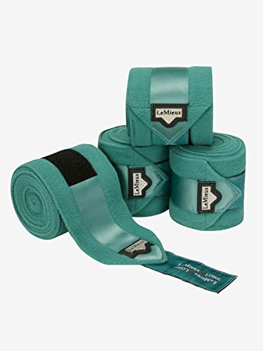 Bandes de polo en polaire sauge Loire full lot de 4 pour cheval