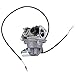 POEMQ GX620 Carburetor for Honda GX610 18HP GX620 20HP Single Cylinder Gas Engines Replace 16100-ZJ0-871 16100-ZJ1-872 16100-ZJ1-872 with Fuel Pump Oil Filter Fuel Filter