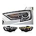 LQKCNZVP 2 Pcs Headlight Assembly Compatible For Audi A3 S3 8V 2017-2020 Sedan Sportback Headlights Plug And Play With DRL Dynamic Turning